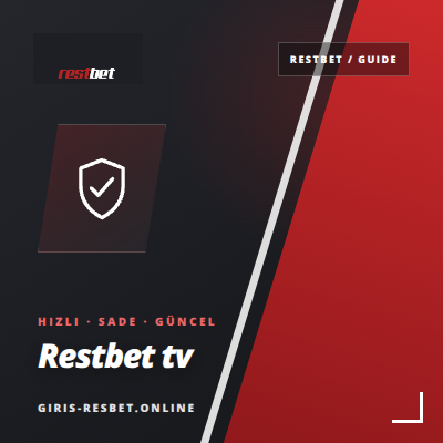 Restbet Tv Online Yayınlar | giris-resbet.online